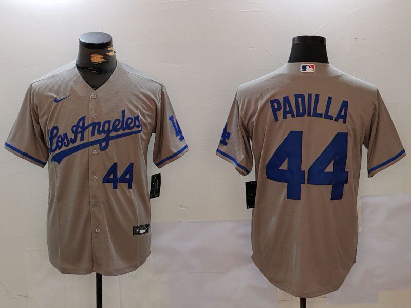 Men Los Angeles Dodgers 44 Padilla Grey Game 2024 Nike MLB Jersey style 3